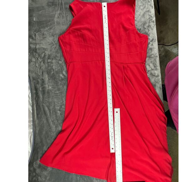 Lane Bryant Red Sleeveless Dress sz 20 lined, sexy, swingy, flattering - Picture 8 of 13